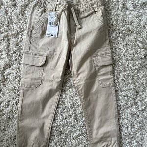 Mango Boys Beige Cargo Pants